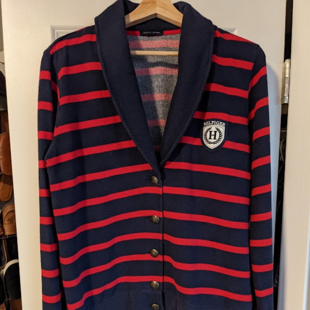 Tommy Hilfiger Striped Knit Blazer